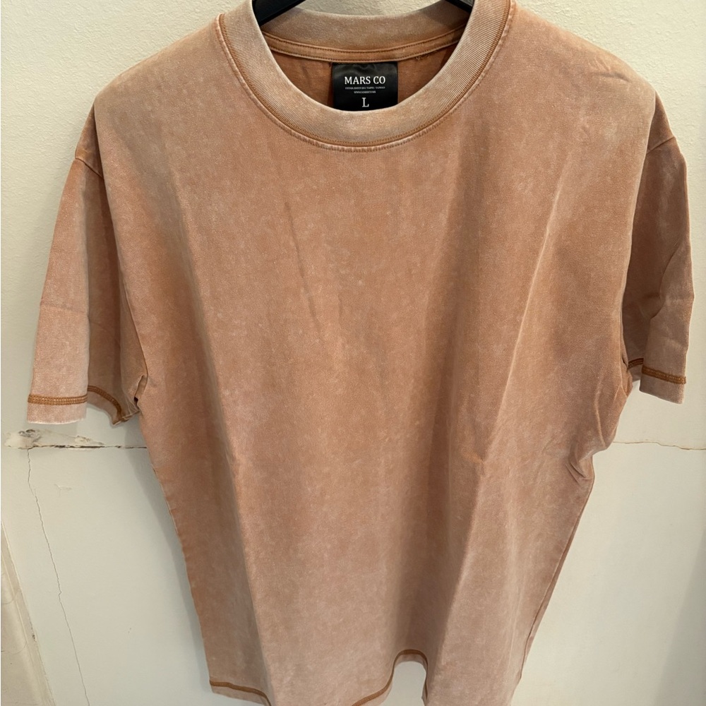 Men’s Mars Co Taiwan Washed Short Sleeve Sweatshirt - Beige - L